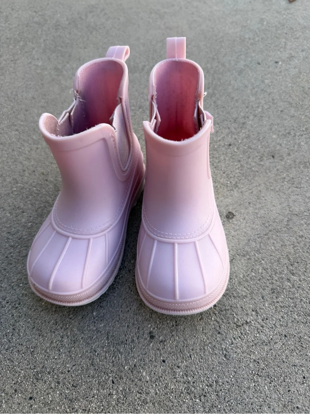 Toddler Pink Sperry Rain Boots - Lightweight Slip-On
